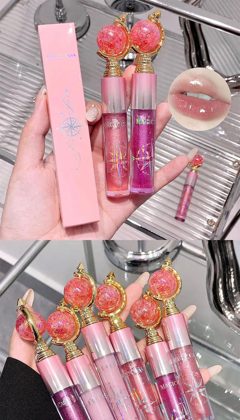 Hydrating Shimmer Lip Gloss with Mirror Finish - 7