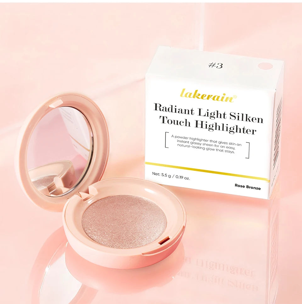 Silken Touch Shimmer Highlighter Powder for Radiant Glow - 18
