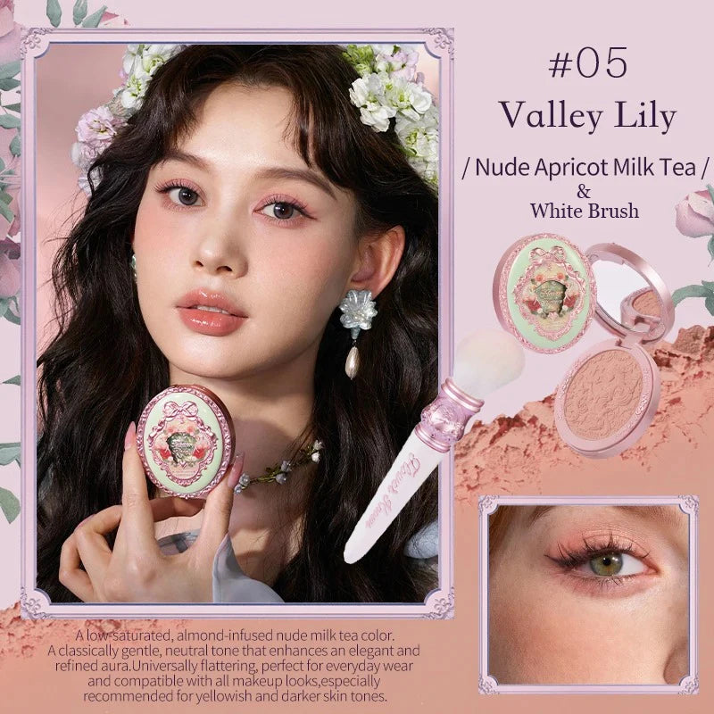 Embossed Long-Lasting Powder Blush for Silky Smooth Skin - 41