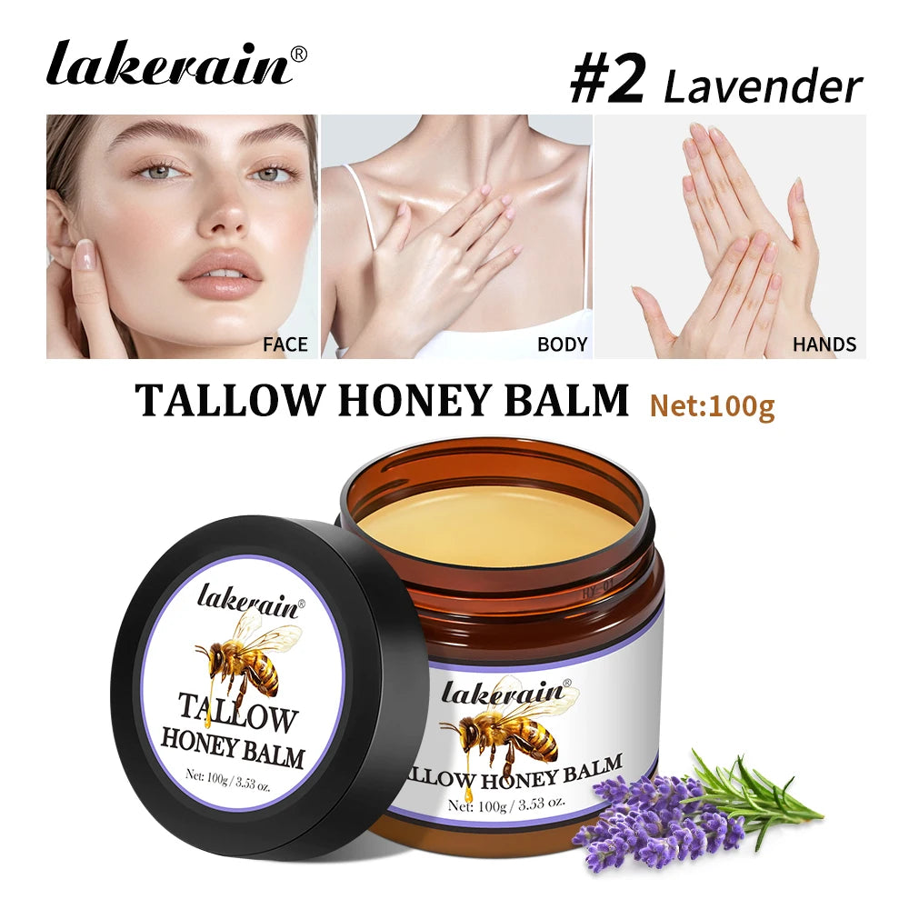 Moisturizing Beef Tallow Honey Balm for Dry Skin - 22
