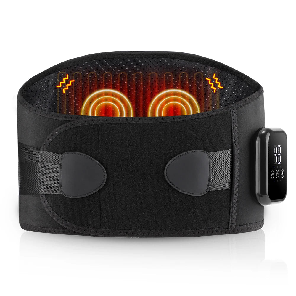 Cordless Heated Lumbar Massage Belt for Back Pain & Period Relief - 1