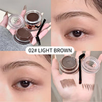 2-in-1 Eyebrow Cream and Gel Set for Defined Brows