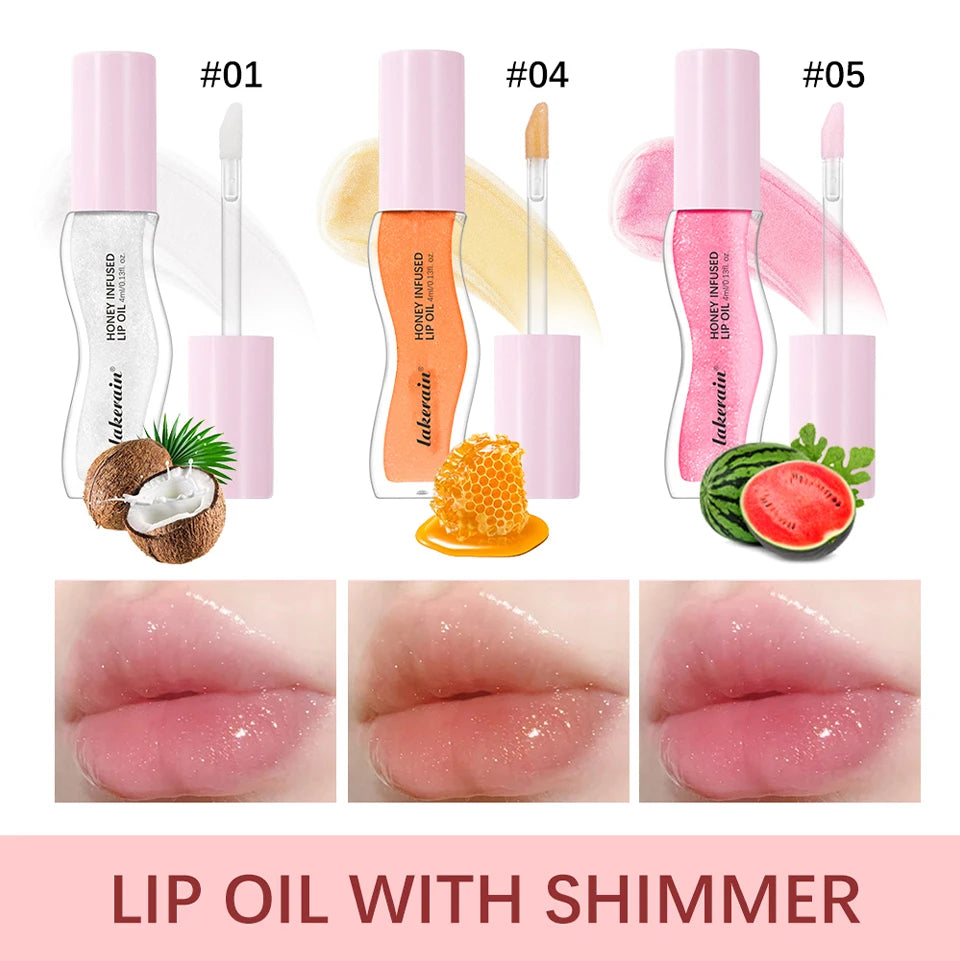 Honey Infused Hydrating Lip Oil for Glossy Nourished Lips - 8