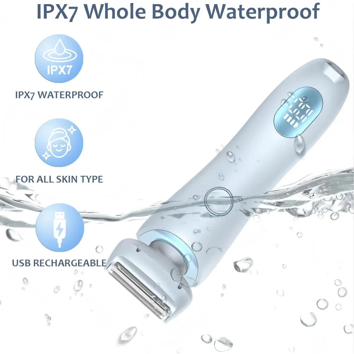 2-in-1 Painless Electric Shaver for Women - 5