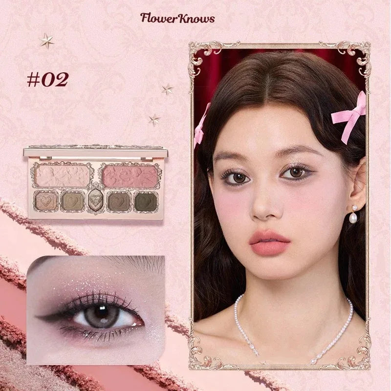 5-Color Mermaid Eyeshadow Palette for Long-Lasting Shimmer - 76