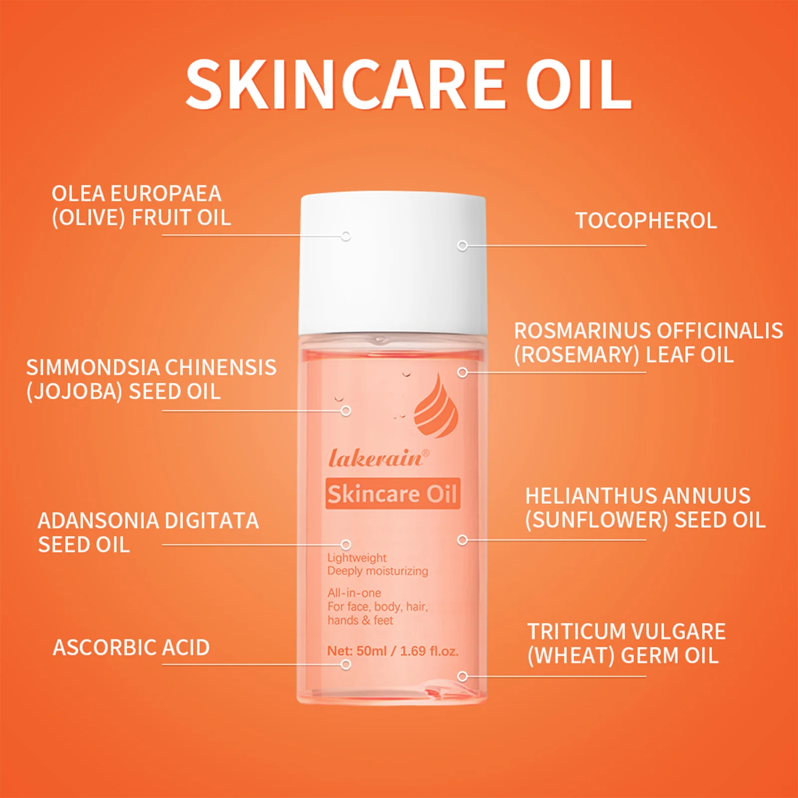 Multipurpose Hydrating Skincare Oil for Face, Body, and Hair - 2