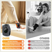 Heated Ankle Vibration Massager for Pain Relief
