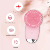 Electric Silicone Facial Cleansing Brush for Pore Cleaning
