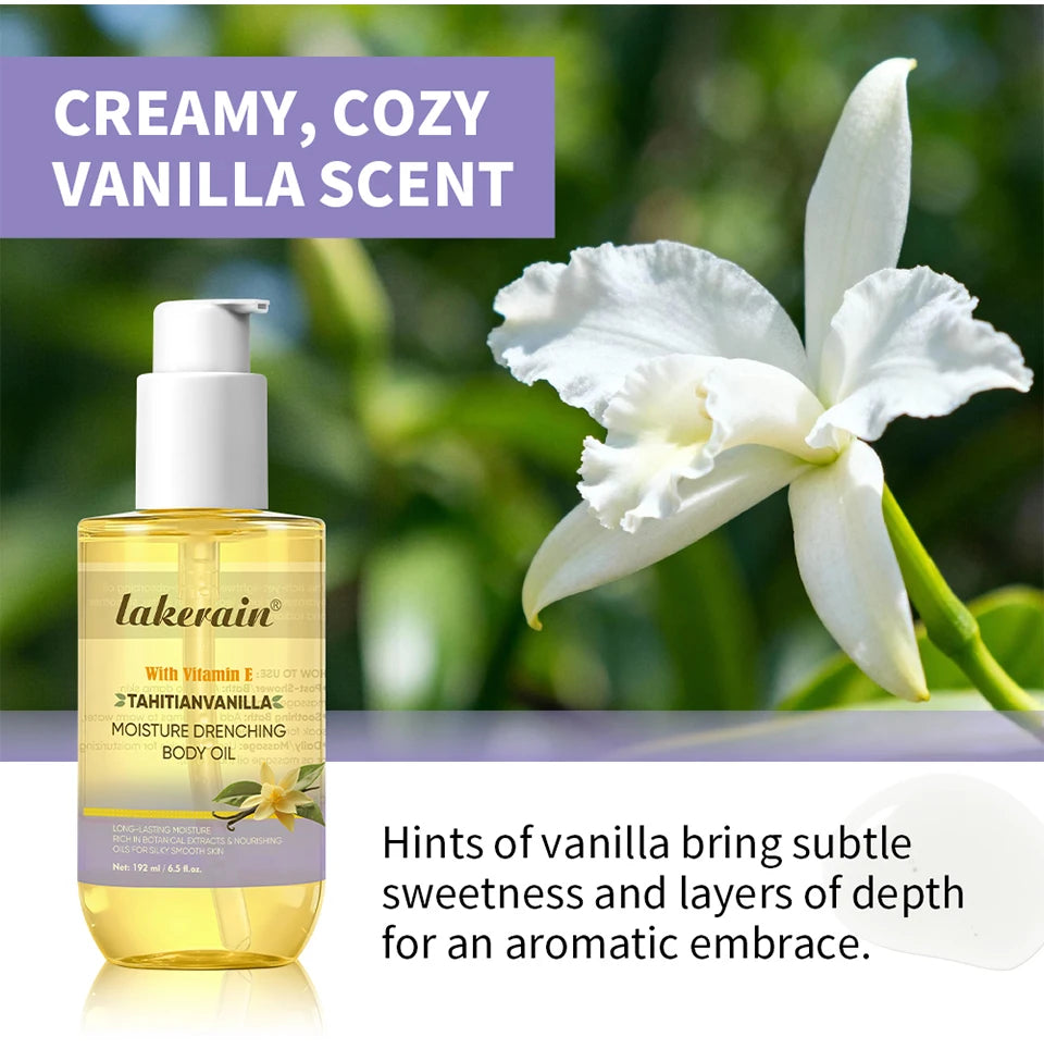 Vanilla Hydrating Body Oil for Dry Skin - 12
