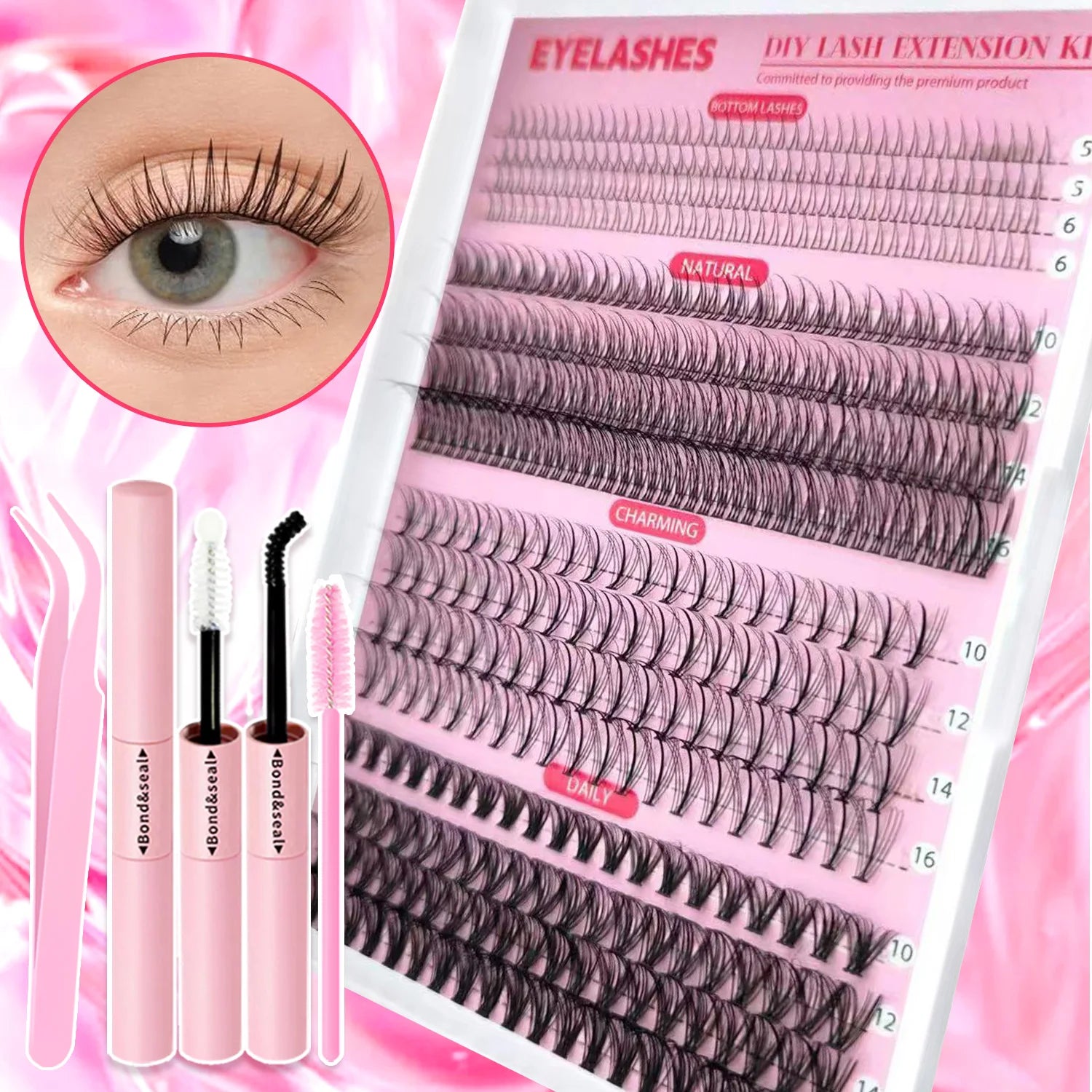 DIY Individual Lash Cluster Kit for Volume - 16