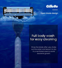 3-Blade Manual Shaving Razor for Men