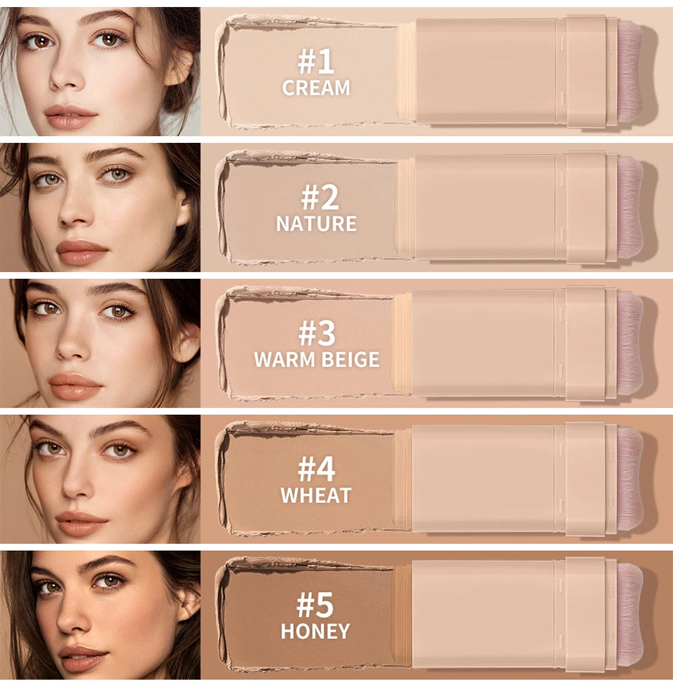 Matte Foundation Stick with Built-in Brush - 8
