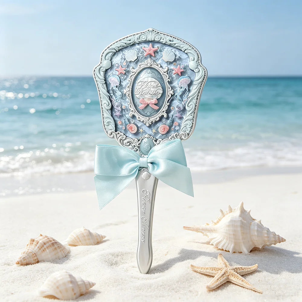 Ocean Theme Aesthetic Handheld Makeup Mirror - 15