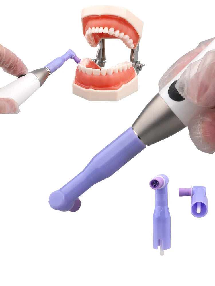 100-Pack Disposable Dental Prophy Angles for Teeth Polishing - 7