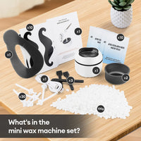 Portable Mini Wax Heater Kit for Painless Hair Removal