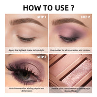 6-Color Rosy Neutral Eyeshadow Palette