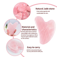 Natural Jade Gua Sha Facial Massage Tool