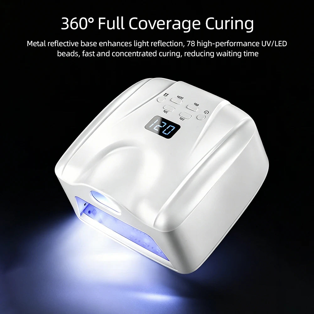Professional Dual-Mode Gel Nail Curing Lamp with Auto-Sensor - 15