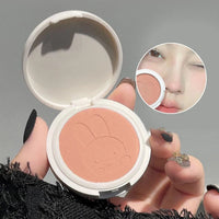 Matte Rabbit Face Blush Powder for Natural Makeup