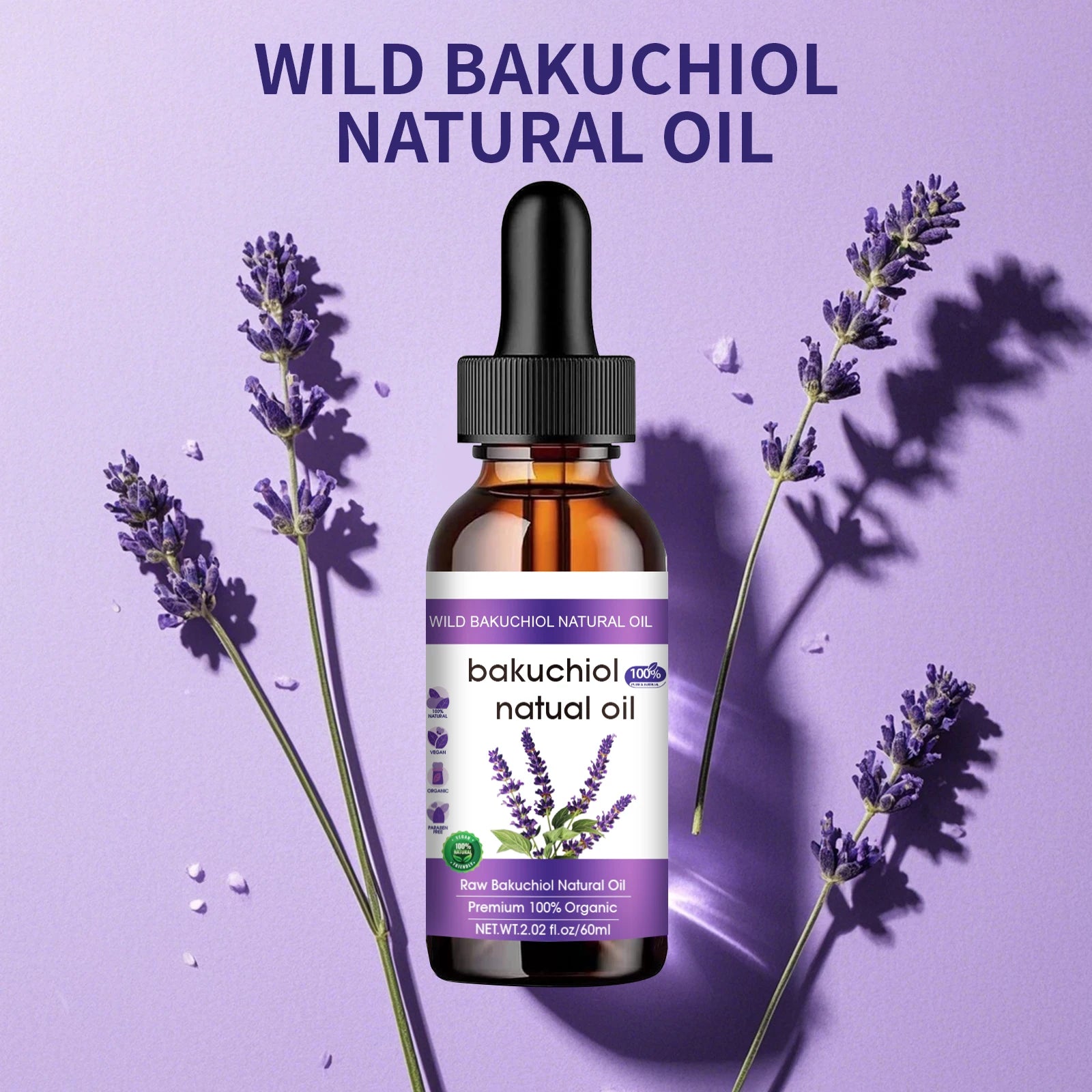 Organic Bakuchiol Anti-Aging Face Oil for Glowing Skin - 9