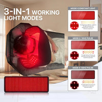 Wearable Red and Infrared Light Therapy Wrap for Muscle Recovery