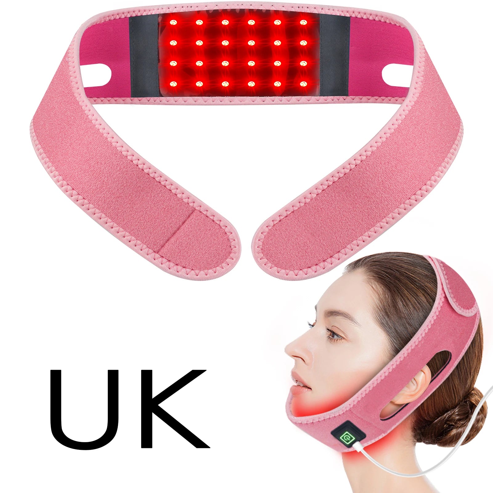 Red Light Therapy Neck and Chin Lifting Wrap - 18