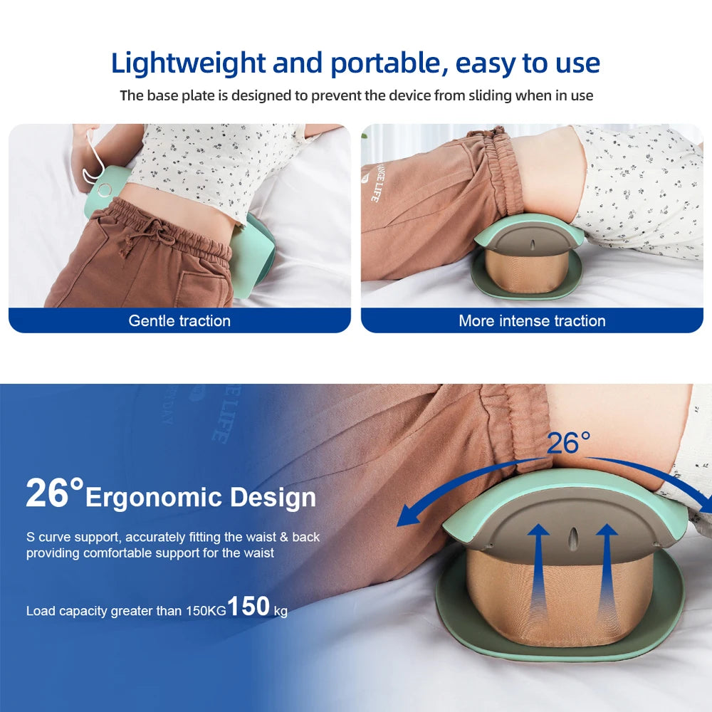 Electric Lumbar Traction Massager for Back Pain Relief - 12