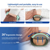 Electric Lumbar Traction Massager for Back Pain Relief