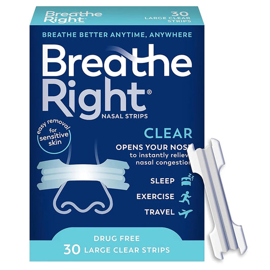Extra Strength Nasal Strips for Congestion and Snoring Relief