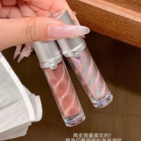 Hydrating Shimmer Lip Gloss for High-Shine Nude Finish