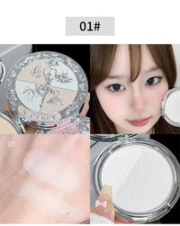 Matte Three-Color Pressed Setting Powder for Oil Control