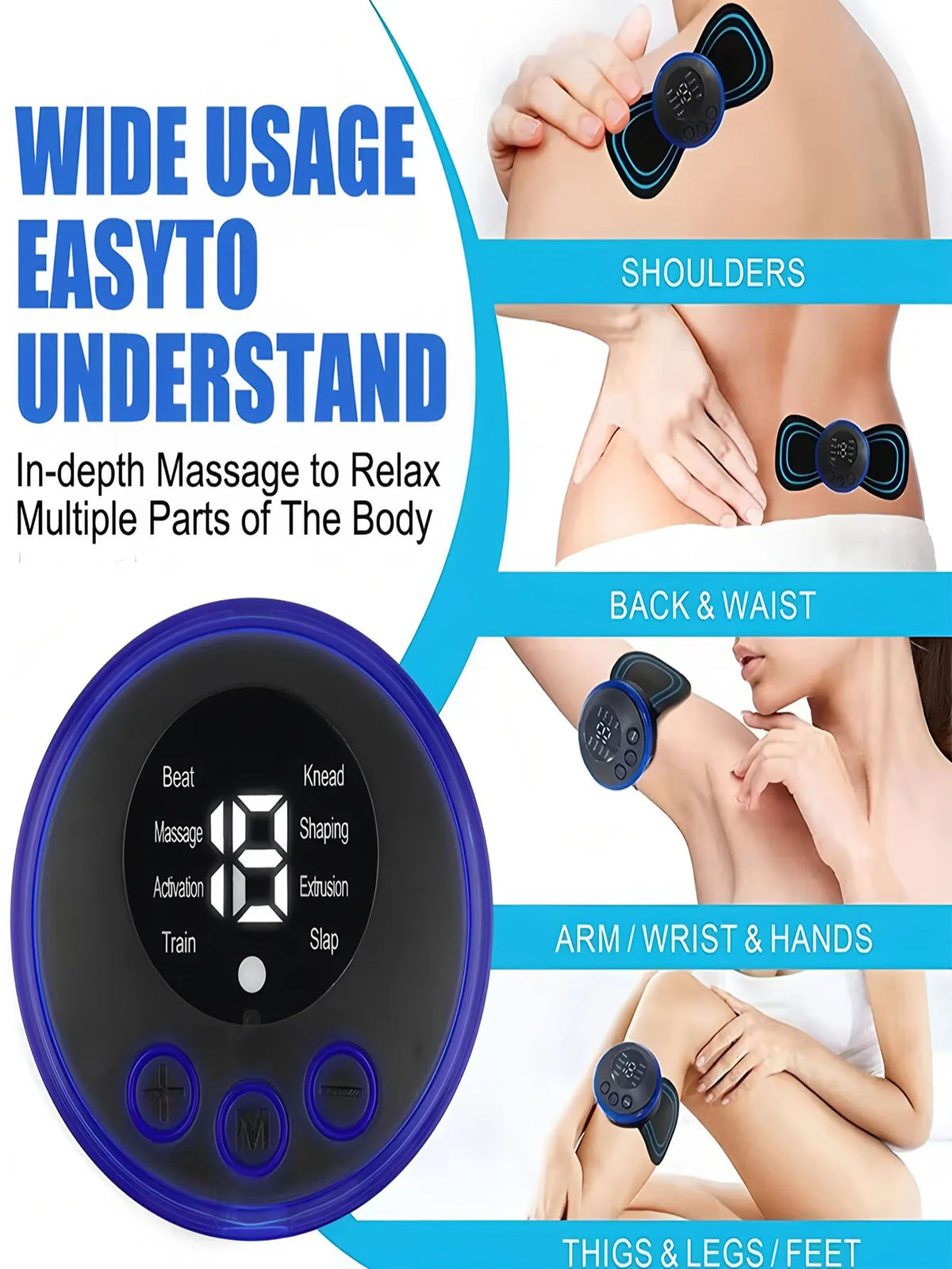 EMS Portable Electric Full Body Muscle Stimulator Massager