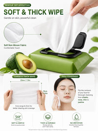 Avocado Deep Cleansing Makeup Remover Wipes - 60 Pack