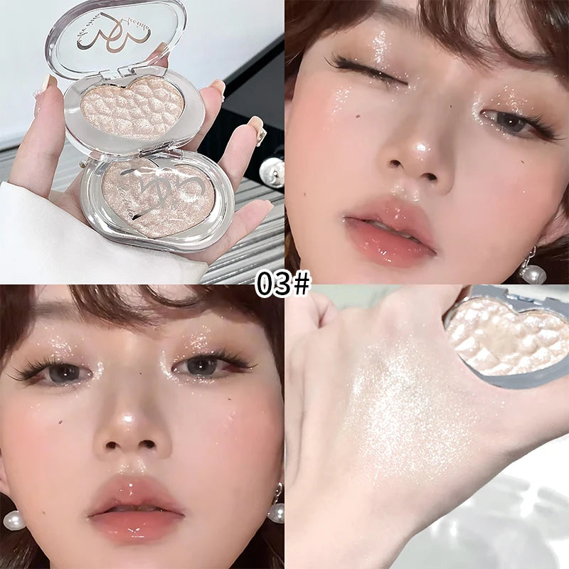 Shimmer Highlighter Powder for Radiant Face Contouring - 20