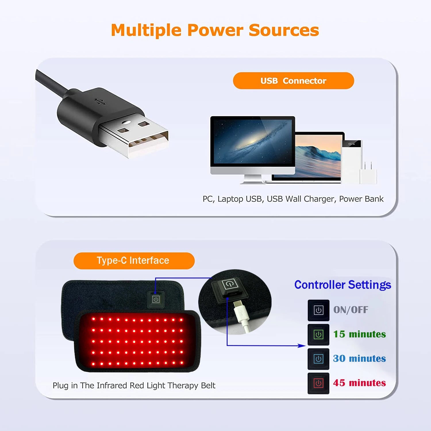 Red & Infrared Light Therapy Wrap for Pain Relief and Muscle Recovery - 2