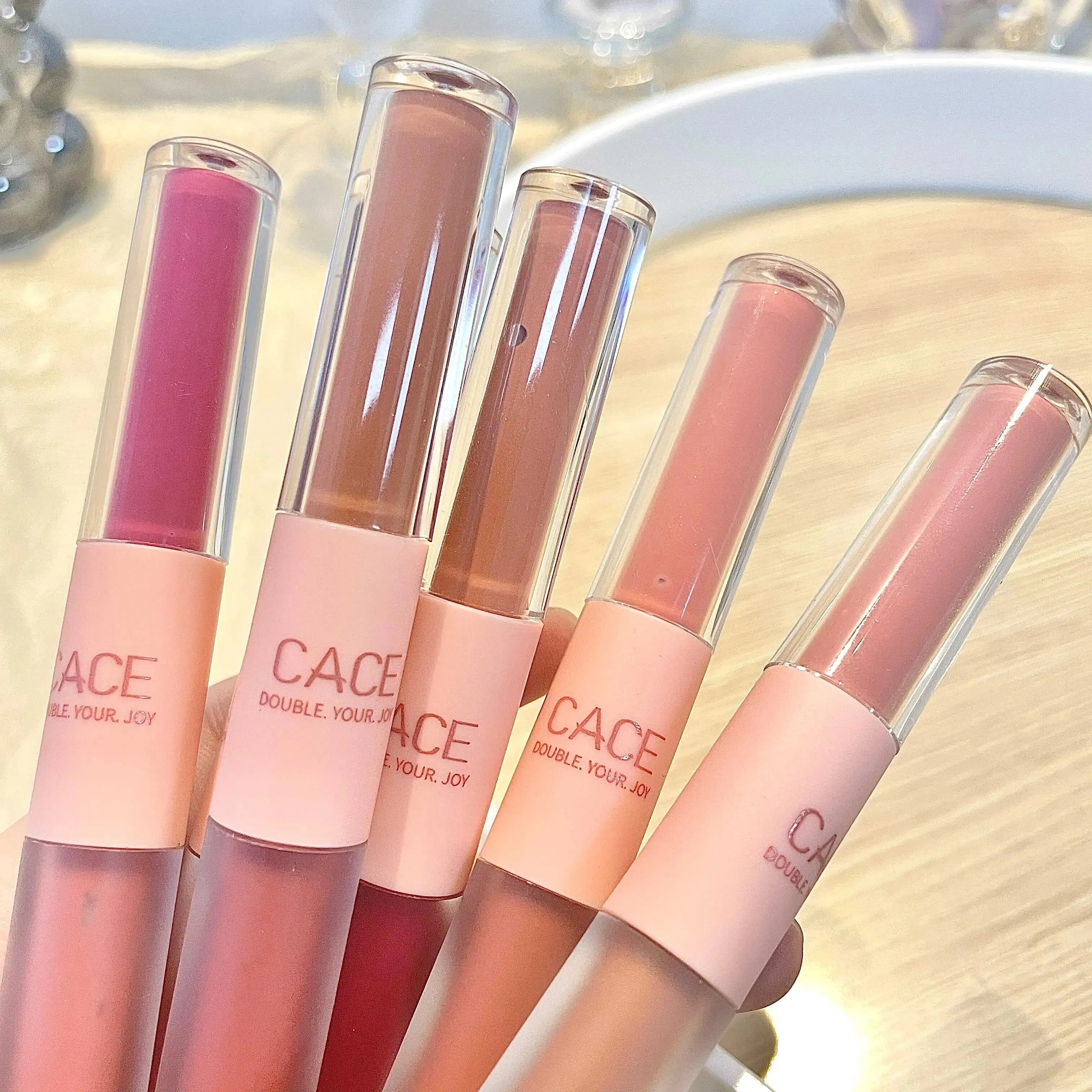 Dual-Ended Matte and Glossy Liquid Lipstick - 6