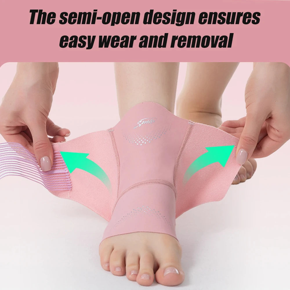 Adjustable Compression Ankle Support Brace for Pain Relief - 12