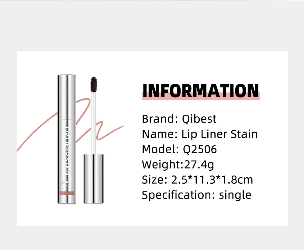 Waterproof Peel-Off Matte Lip Liner Stain - 17