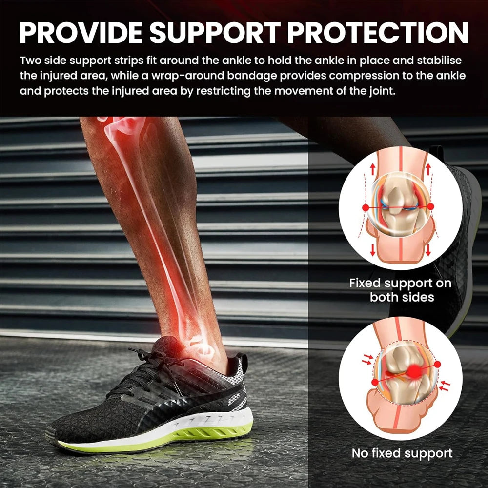 Adjustable Ankle Support Brace with Compression Knob - 11