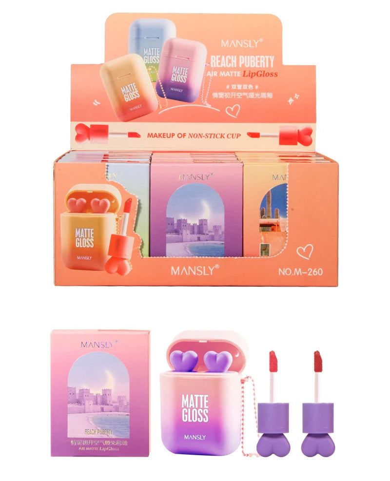 Velvet Matte Liquid Lipstick Set in Portable Charging Case - 7