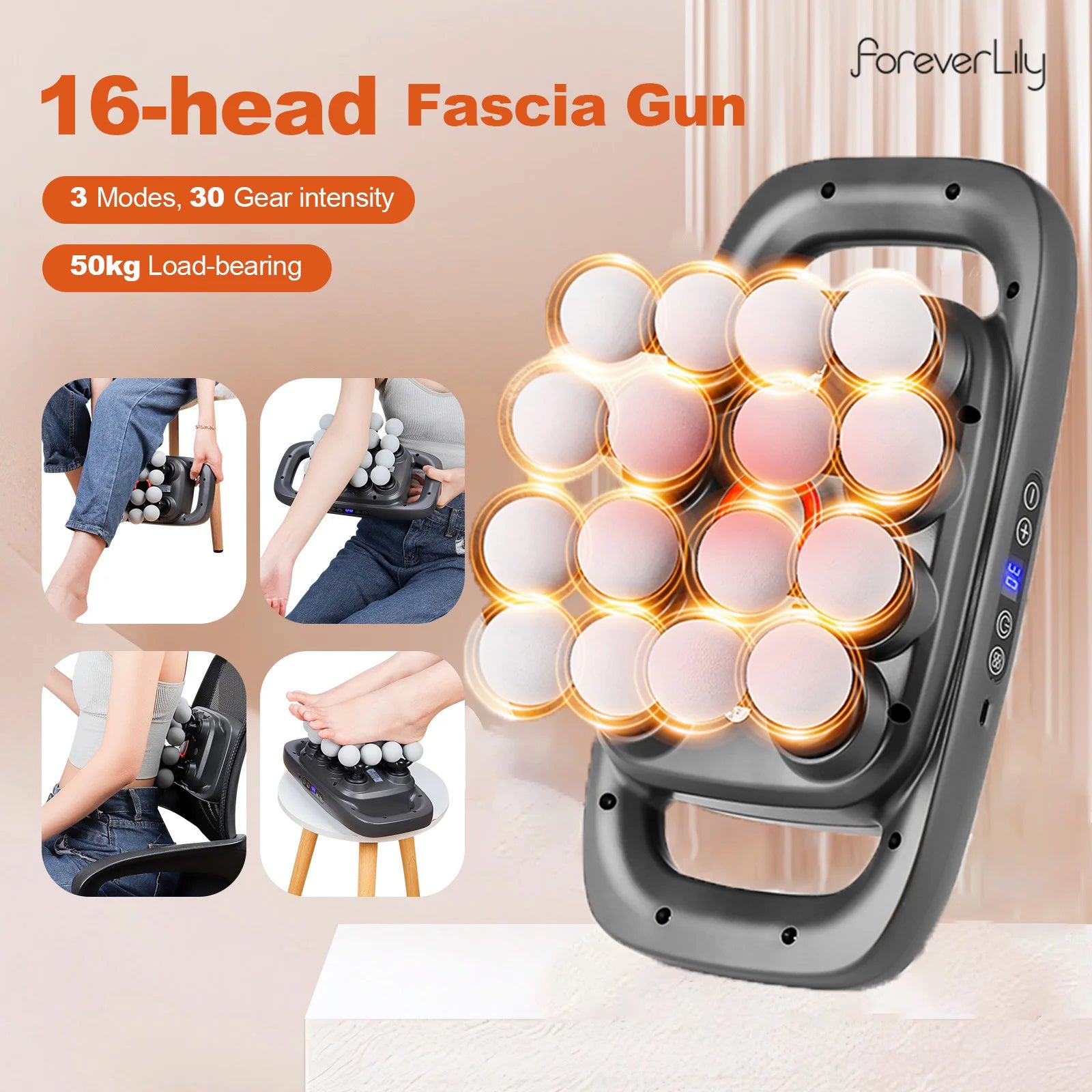 16-Head Full Body Muscle Recovery Massage Gun - 17