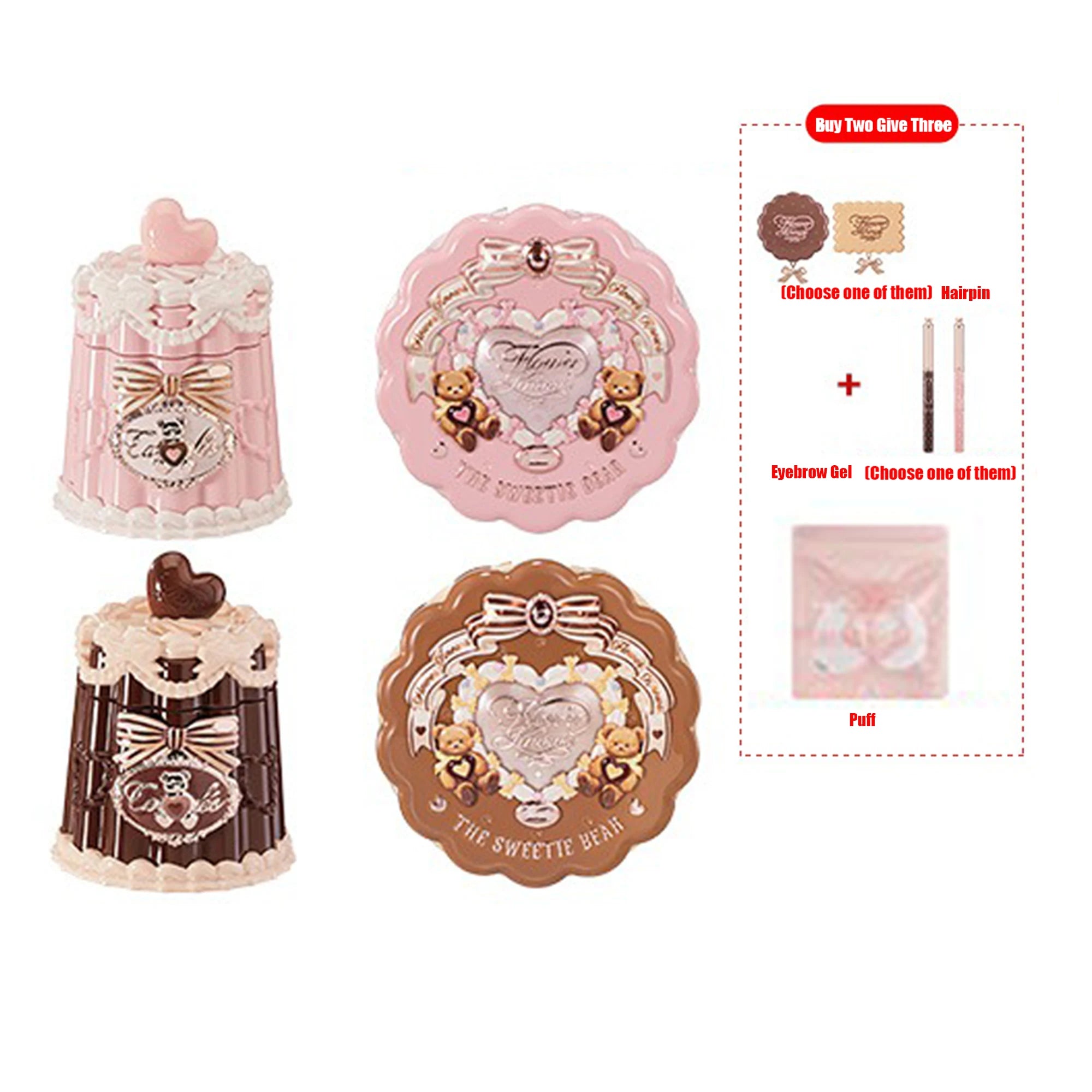 Sweetie Bear Long-Lasting Waterproof Lip Jelly and Blush - 1