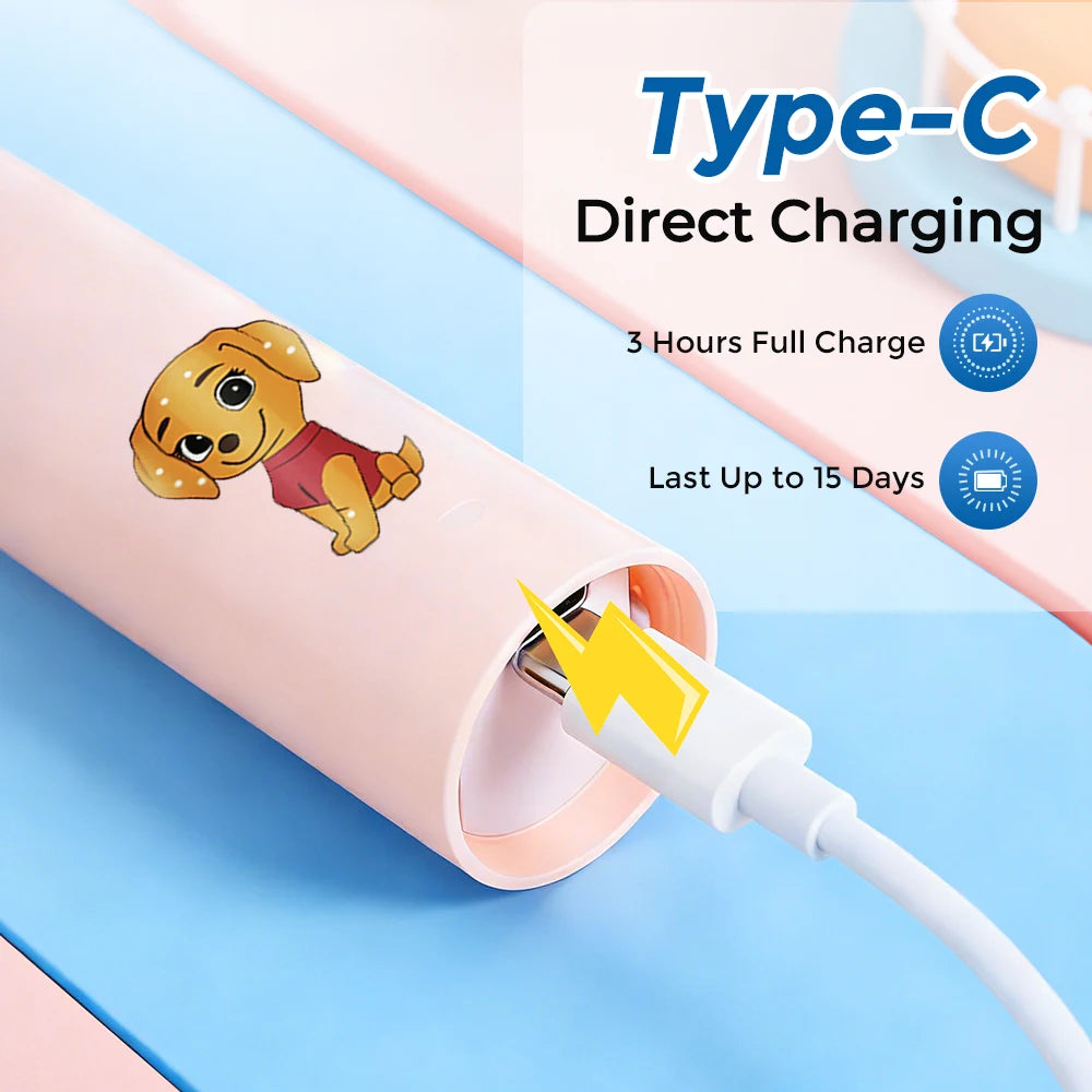 Rechargeable Electric Toothbrush for Kids with Smart Timer - 11