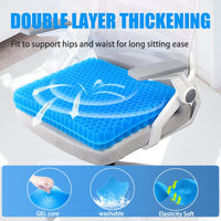 Ergonomic Honeycomb Gel Seat Cushion for Pain Relief