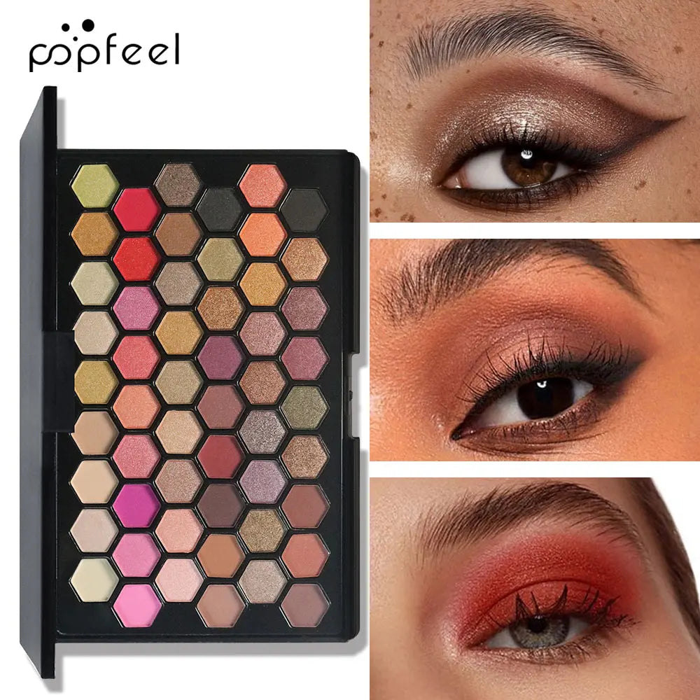 54-Color Professional Eyeshadow Palette for Every Occasion - 3