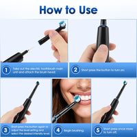 Rechargeable Rotating Electric Toothbrush with 4 Heads