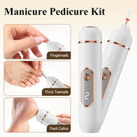 2-in-1 Electric Callus Remover and Nail Polishing Kit