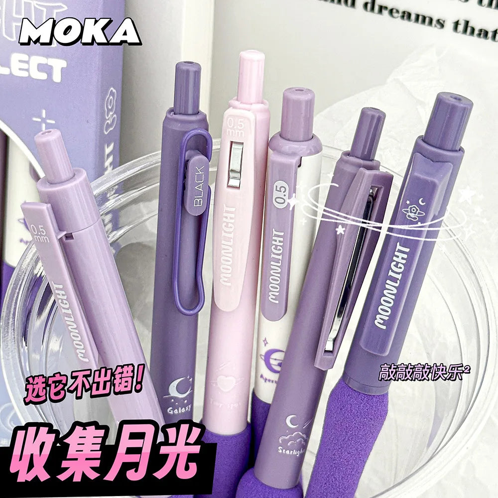 6-Piece Aesthetic Quick-Dry Gel Pen Set - 14