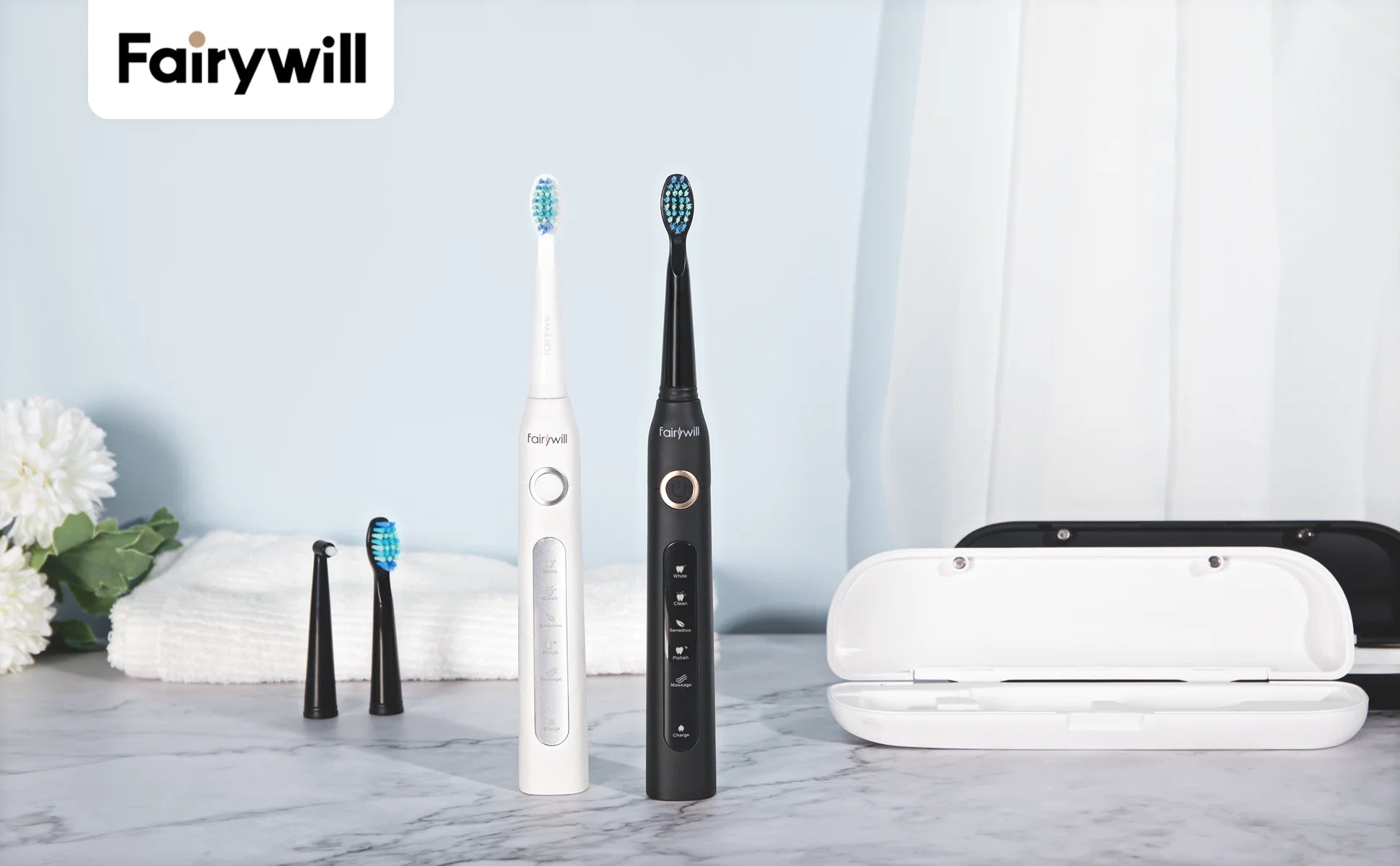 Sonic Electric Toothbrush Set with Travel Case for Adults - 7
