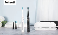 Dual Rechargeable Sonic Electric Toothbrush Set